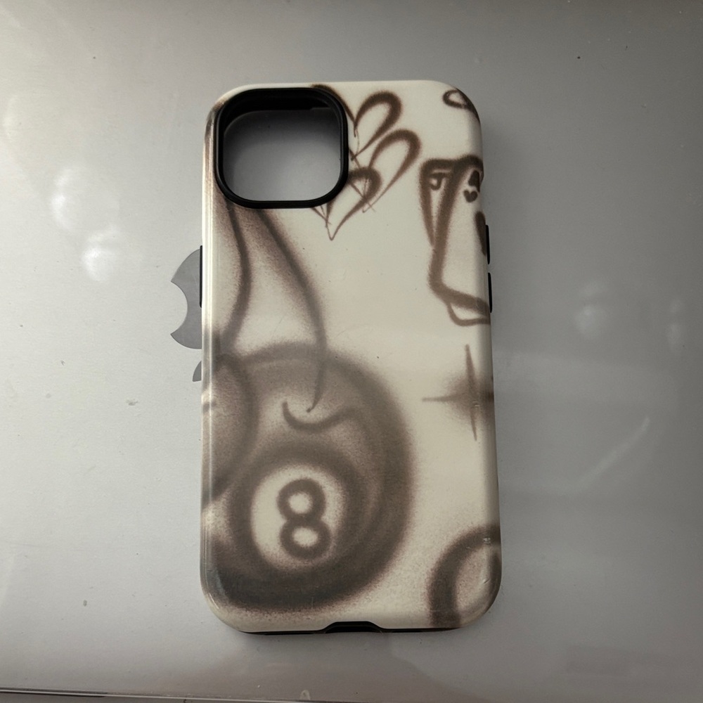 Artistic Graffiti Phone Case - Black and White